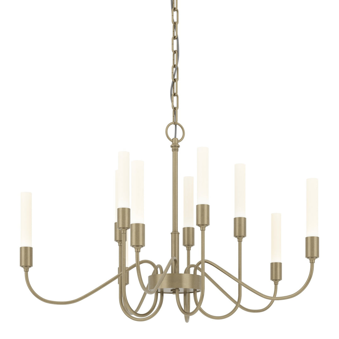 Lisse Ten Light Chandelier in Soft Gold - available from The Lighting Shoppe, trusted by Canadian homeowners