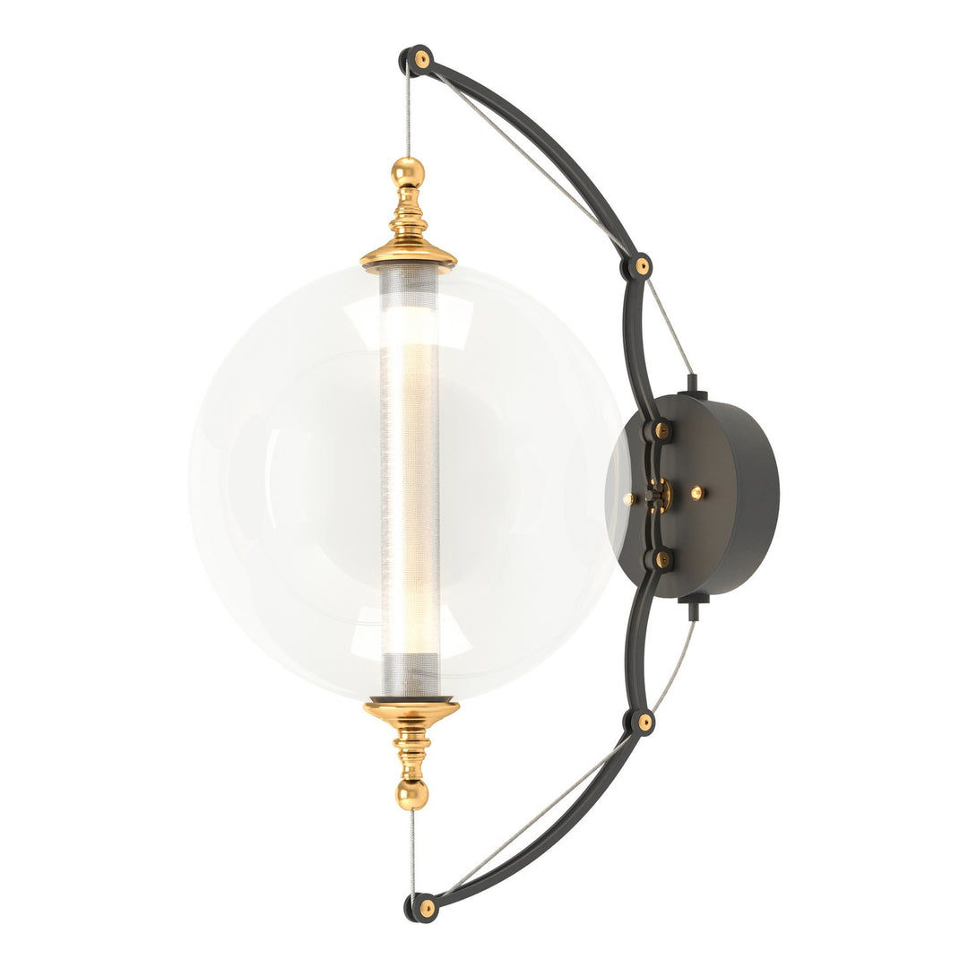 Hubbardton Forge Canada - 207903-SKT-31-YT0517 - LED Wall Sconce - Otto - Black with Brass Accents