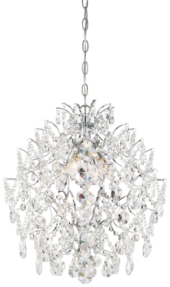 Minka-Lavery - 3156-77 - Four Light Chandelier - Isabella's Crown - Chrome