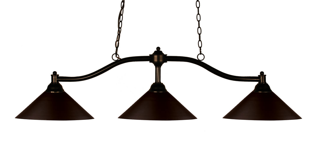 Z-Lite Canada - 147BRZ-MBRZ - Three Light Billiard - Chance - Bronze