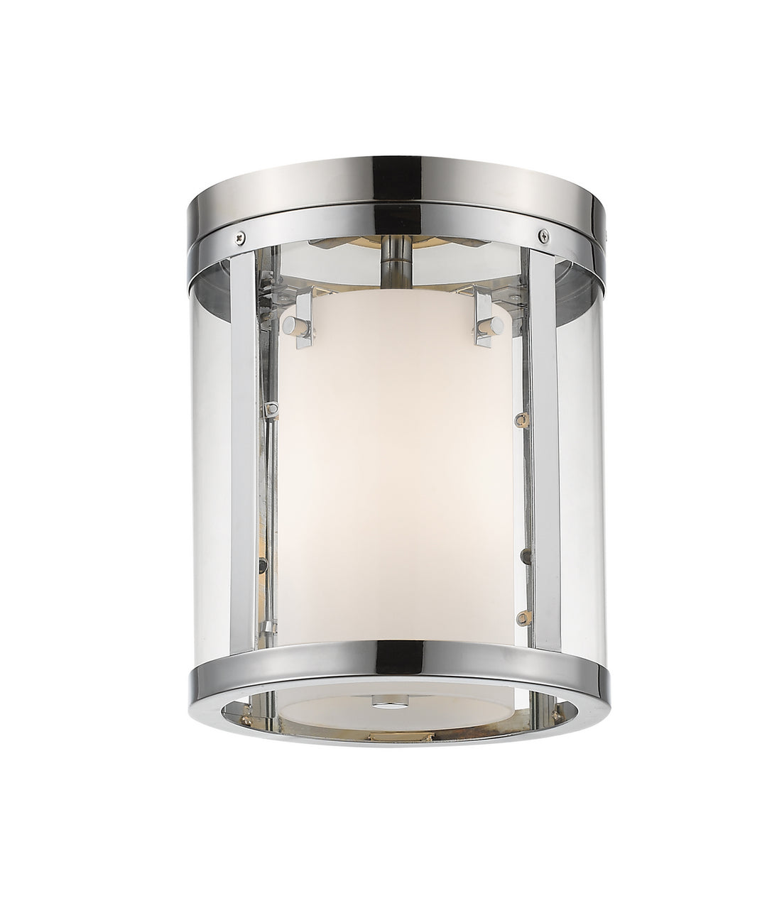 Willow Three Light Flush Mount in Chrome - available from The Lighting Shoppe, trusted by Canadian homeowners
