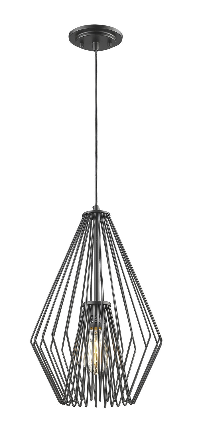 Z-Lite Canada - 442MP12-MB - One Light Pendant - Quintus - Matte Black
