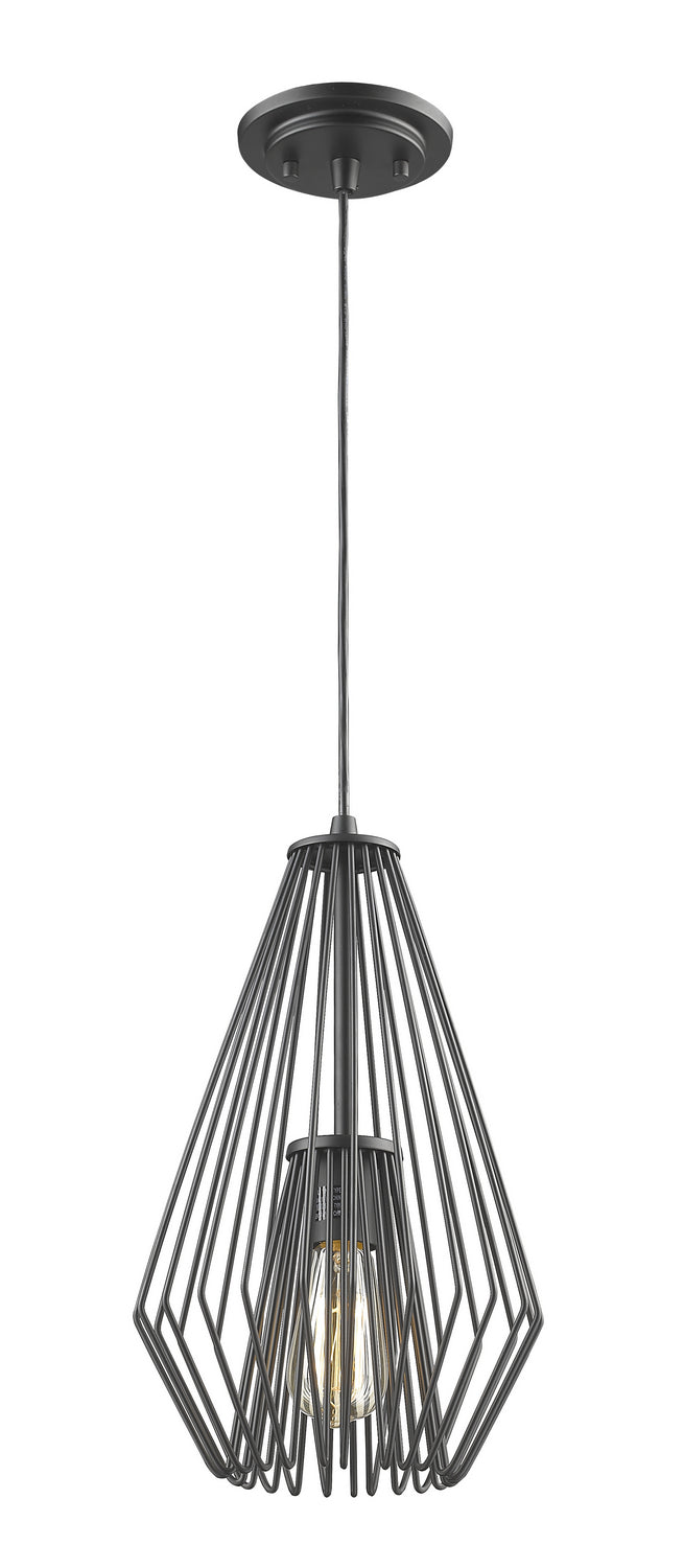 Quintus One Light Pendant in Matte Black - available from The Lighting Shoppe, trusted by Canadian homeowners