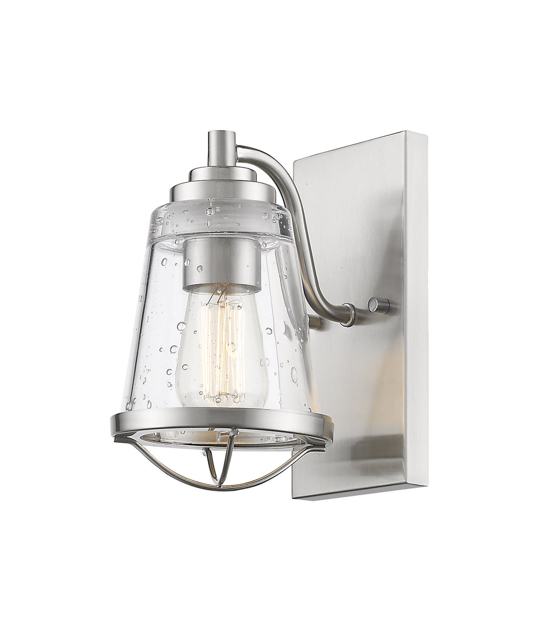 Mariner One Light Wall Sconce in Brushed Nickel - available from The Lighting Shoppe, trusted by Canadian homeowners