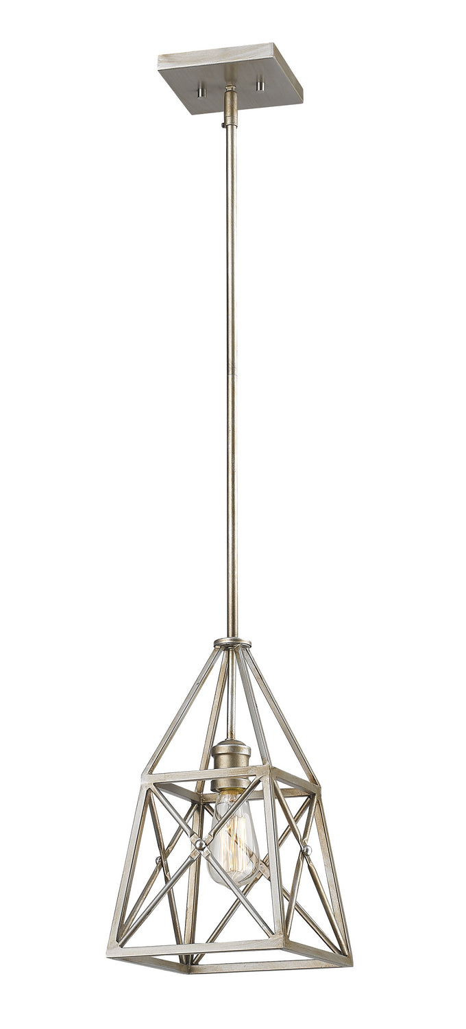 Trestle One Light Pendant in Antique Silver - available from The Lighting Shoppe, trusted by Canadian homeowners