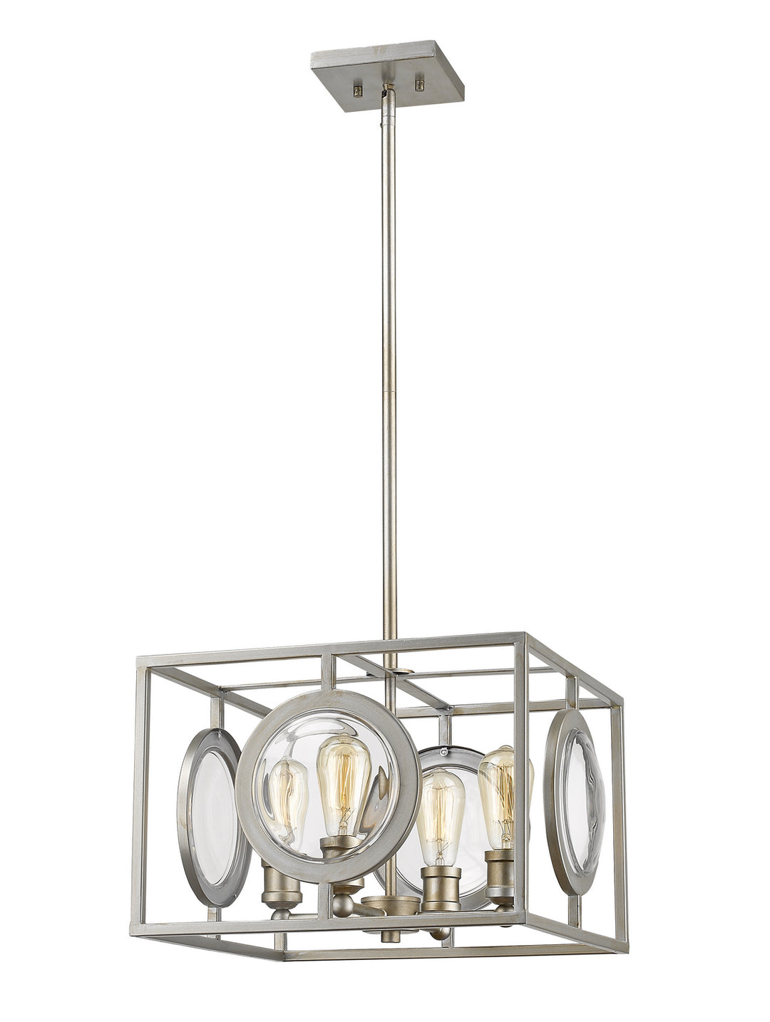 Z-Lite Canada - 448-16AS - Four Light Pendant - Port - Antique Silver
