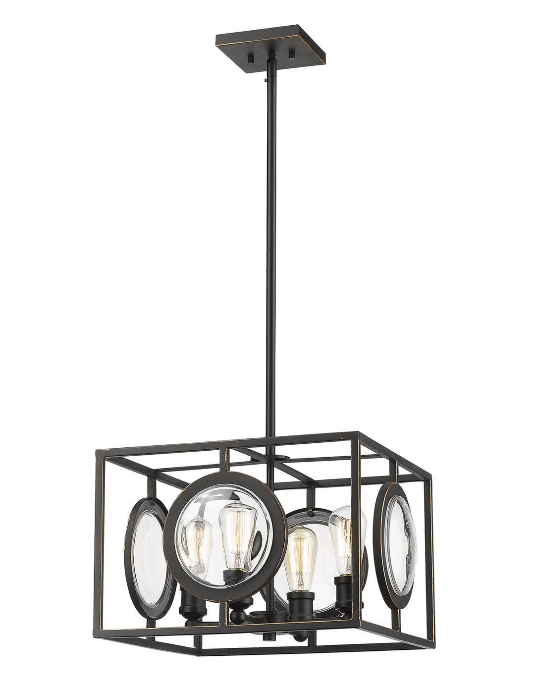 Z-Lite Canada - 448-16OB - Four Light Pendant - Port - Olde Bronze