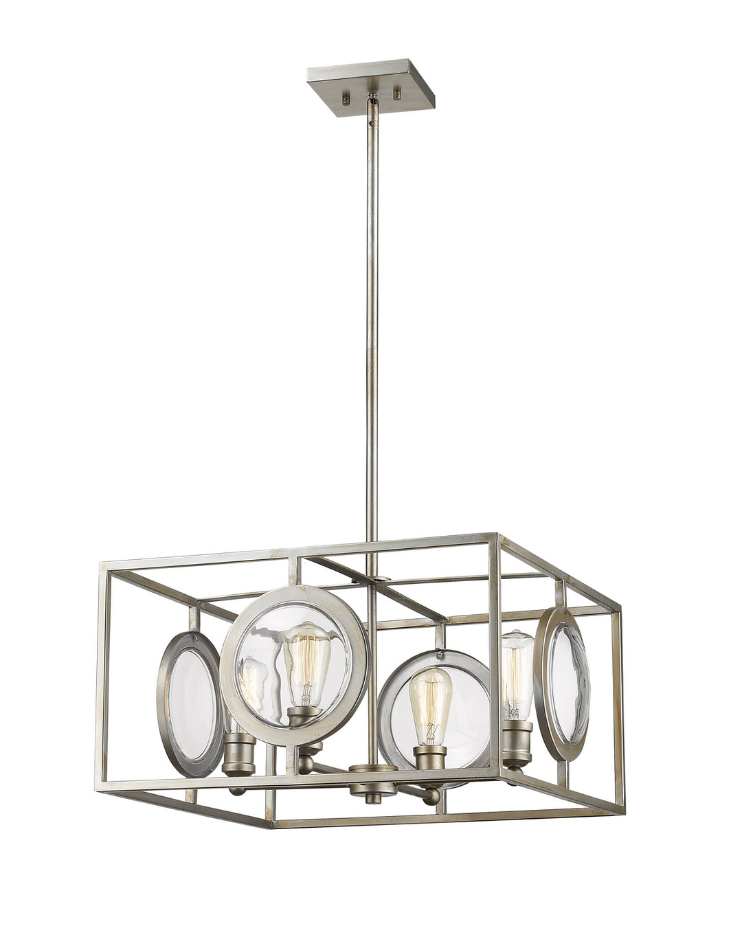 Z-Lite Canada - 448-20AS - Four Light Chandelier - Port - Antique Silver