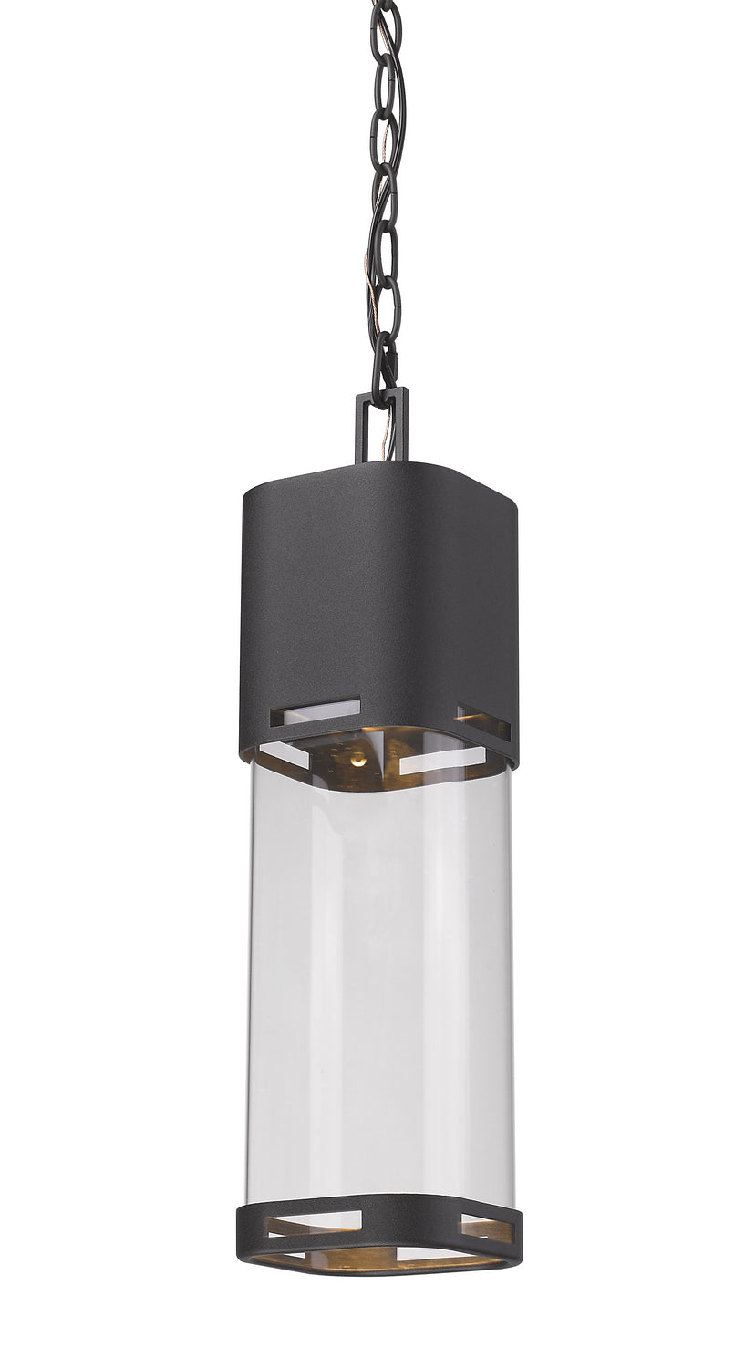 Lestat LED Outdoor Chain Mount Ceiling Fixture in Black - available from The Lighting Shoppe, trusted by Canadian homeowners