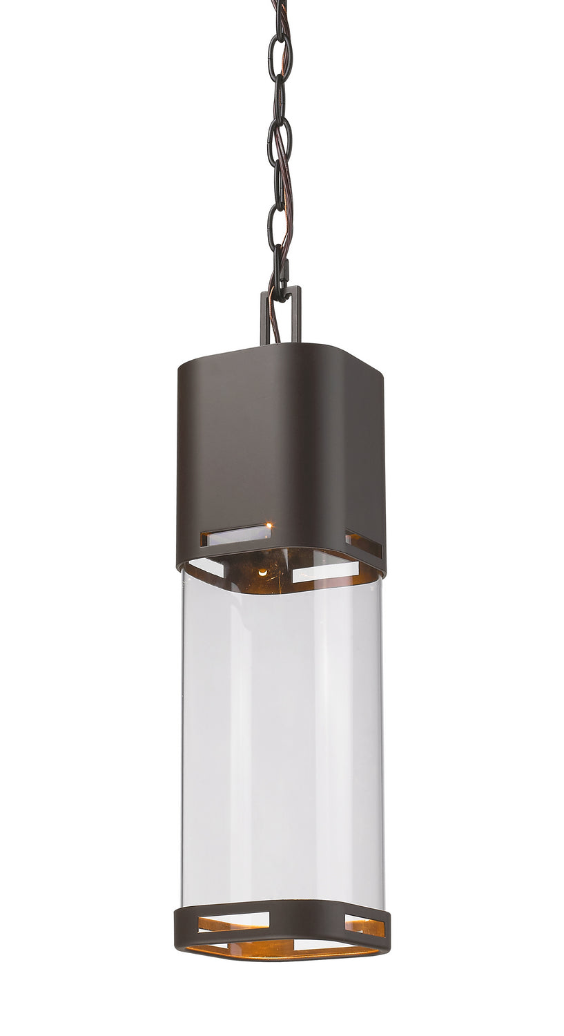 Lestat LED Outdoor Chain Mount Ceiling Fixture in Deep Bronze - available from The Lighting Shoppe, trusted by Canadian homeowners