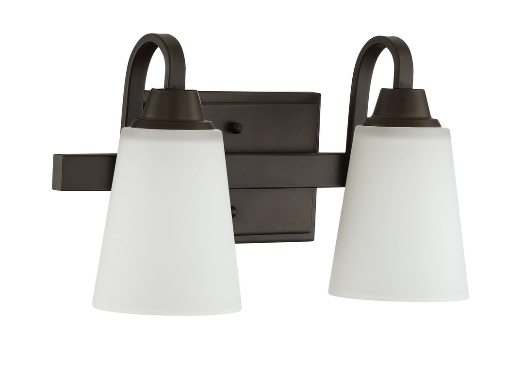 Grace Two Light Vanity in Espresso - available from The Lighting Shoppe, trusted by Canadian homeowners