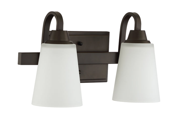 Grace Two Light Vanity in Espresso - available from The Lighting Shoppe, trusted by Canadian homeowners