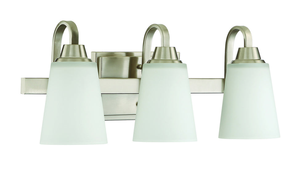 Craftmade Canada - 41903-BNK - Three Light Vanity - Grace - Brushed Polished Nickel