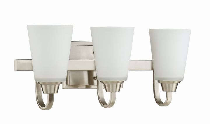 Craftmade Canada - 41903-BNK - Three Light Vanity - Grace - Brushed Polished Nickel