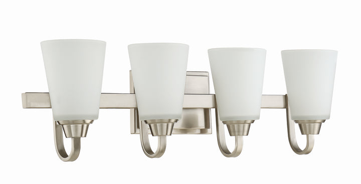 Craftmade Canada - 41904-BNK - Four Light Vanity - Grace - Brushed Polished Nickel