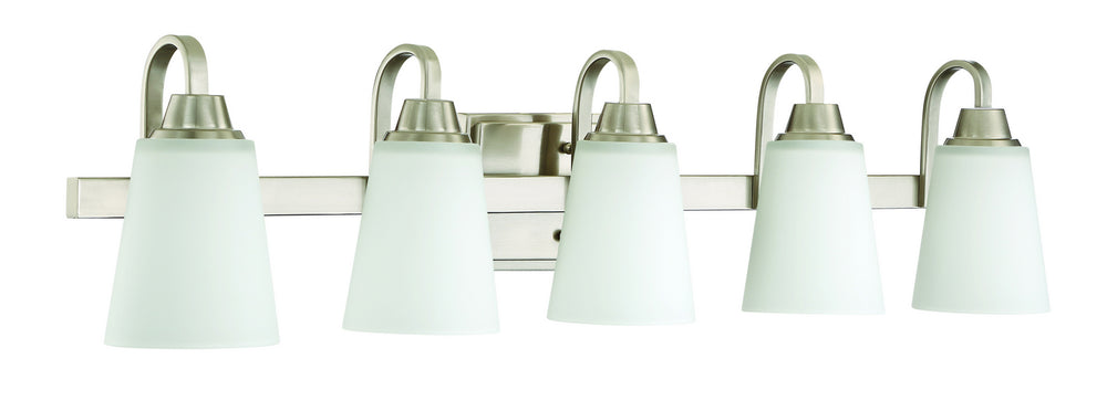 Craftmade Canada - 41905-BNK - Five Light Vanity - Grace - Brushed Polished Nickel