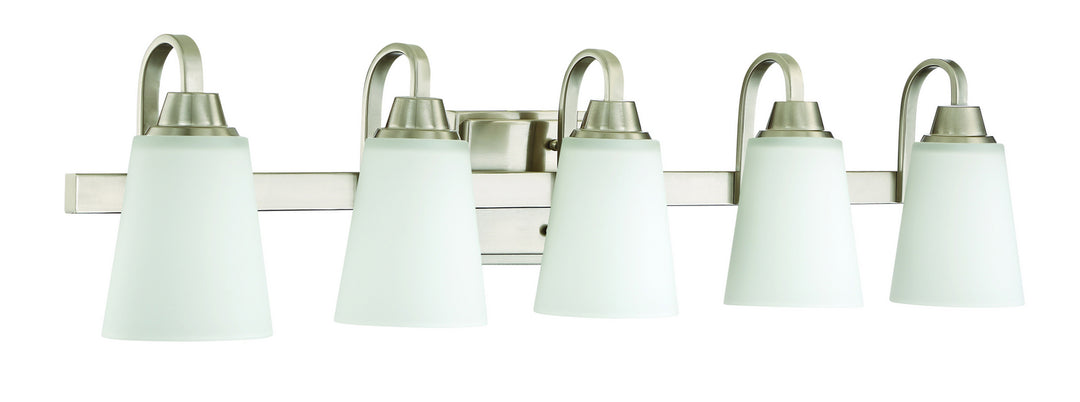 Craftmade Canada - 41905-BNK - Five Light Vanity - Grace - Brushed Polished Nickel