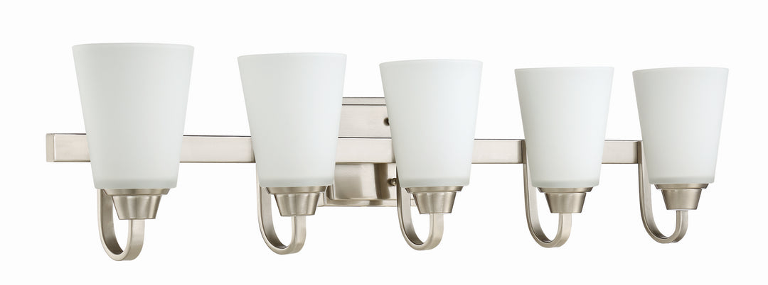 Craftmade Canada - 41905-BNK - Five Light Vanity - Grace - Brushed Polished Nickel