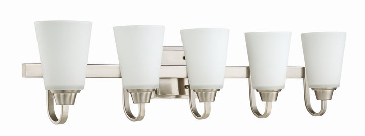 Craftmade Canada - 41905-BNK - Five Light Vanity - Grace - Brushed Polished Nickel