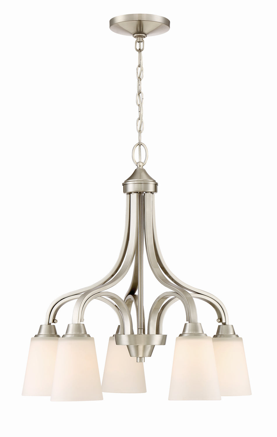 Craftmade Canada - 41915-BNK - Five Light Chandelier - Grace - Brushed Polished Nickel
