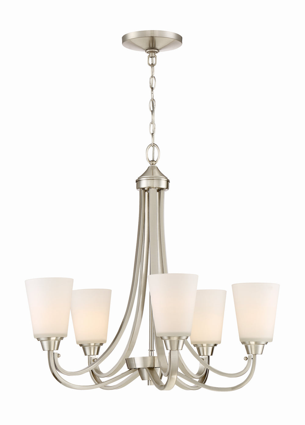 Craftmade Canada - 41925-BNK - Five Light Chandelier - Grace - Brushed Polished Nickel