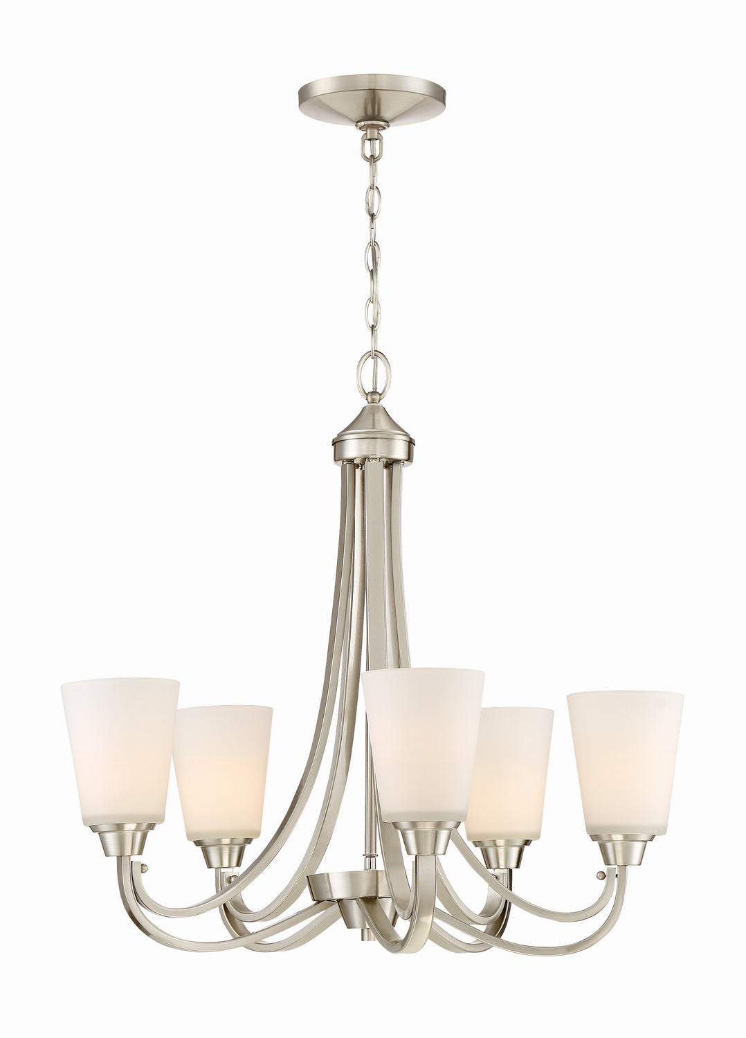 Craftmade Canada - 41925-BNK - Five Light Chandelier - Grace - Brushed Polished Nickel