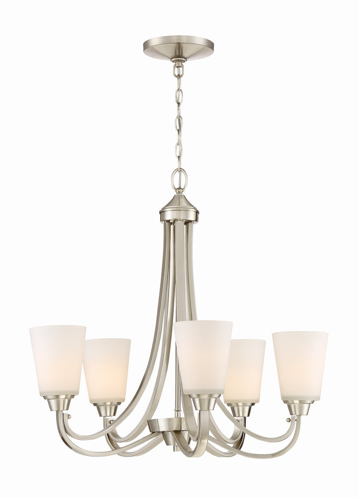 Craftmade Canada - 41925-BNK - Five Light Chandelier - Grace - Brushed Polished Nickel
