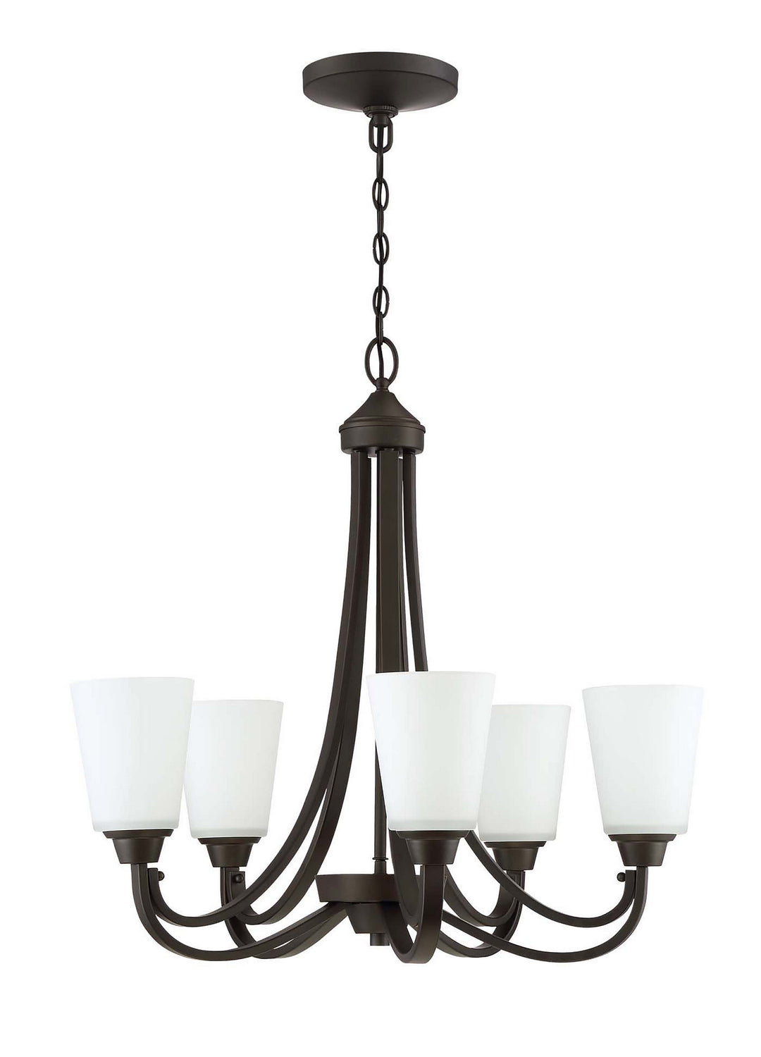 Grace Five Light Chandelier in Espresso - available from The Lighting Shoppe, trusted by Canadian homeowners
