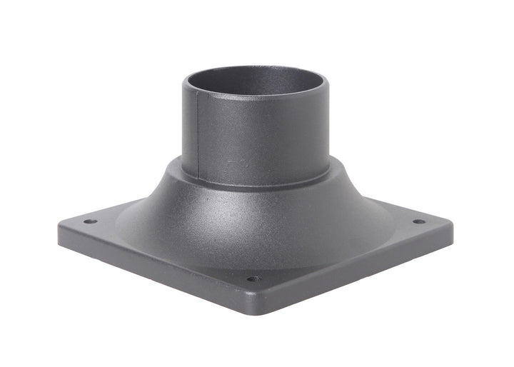 Post Adapter Cast Post Adapter Base in Textured Black - available from The Lighting Shoppe, trusted by Canadian homeowners