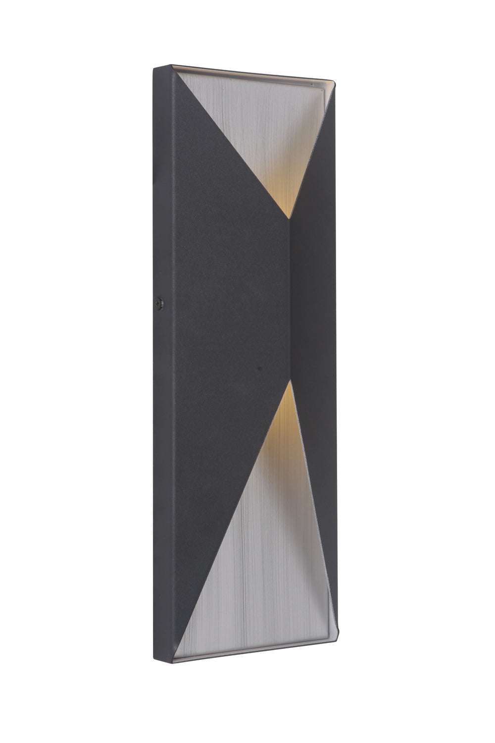 Craftmade Canada - Z3412-TBBA-LED - LED Outdoor Pocket Sconce - Peak - Textured Black / Brushed Aluminum