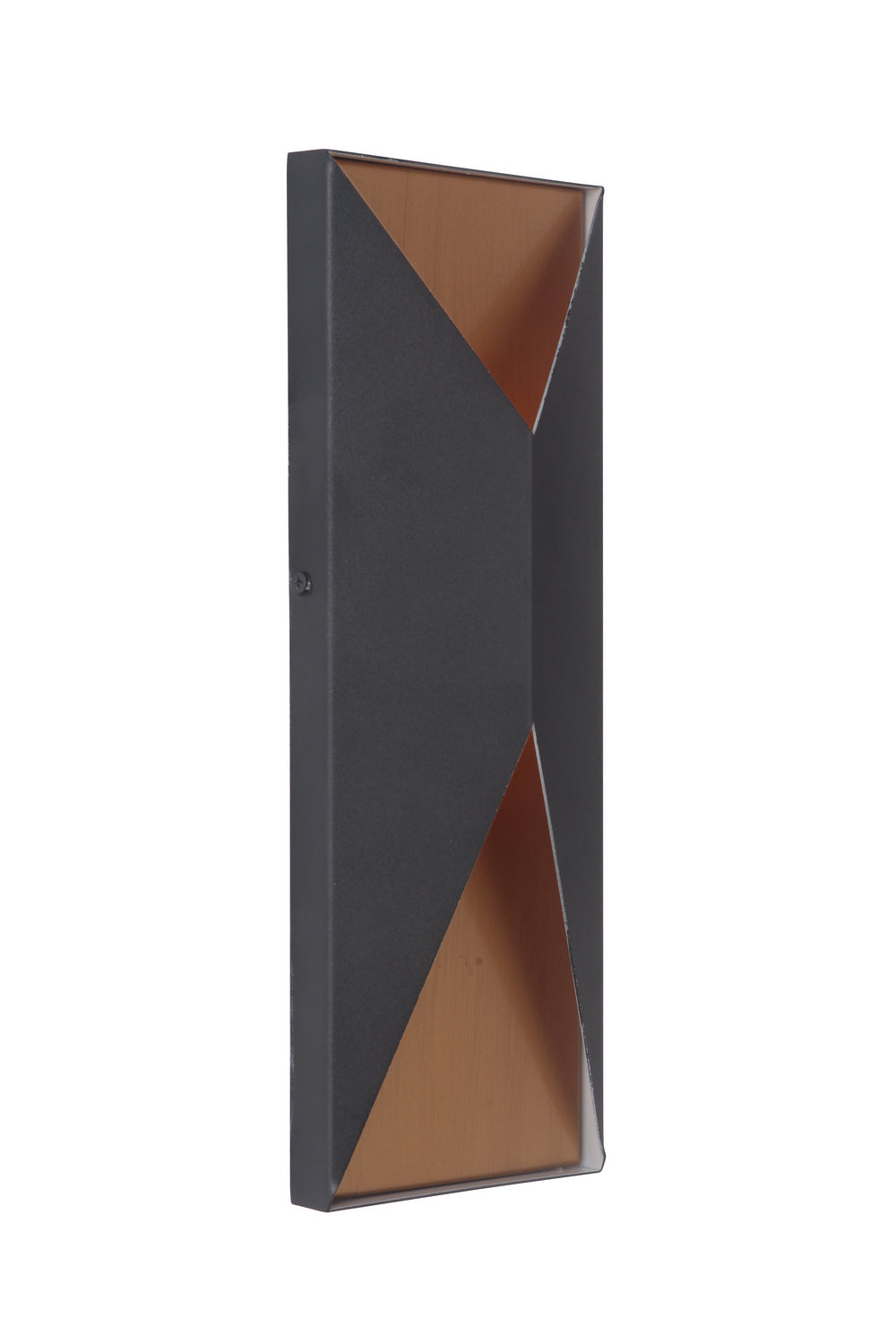 Craftmade Canada - Z3412-TBSB-LED - LED Outdoor Pocket Sconce - Peak - Textured Black / Satin Brass