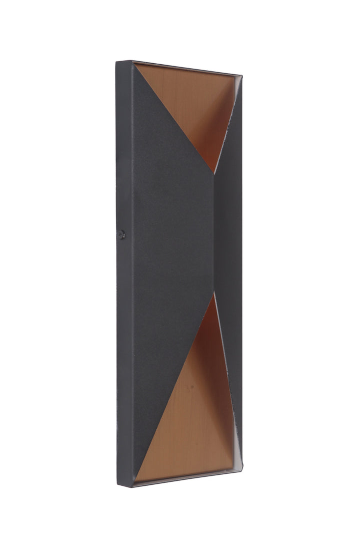 Craftmade Canada - Z3412-TBSB-LED - LED Outdoor Pocket Sconce - Peak - Textured Black / Satin Brass