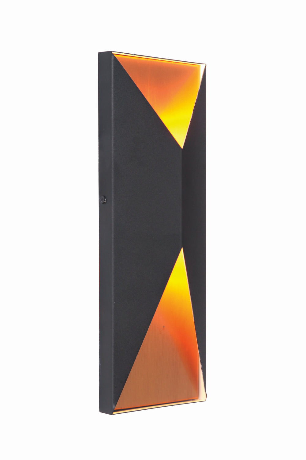 Craftmade Canada - Z3412-TBSB-LED - LED Outdoor Pocket Sconce - Peak - Textured Black / Satin Brass