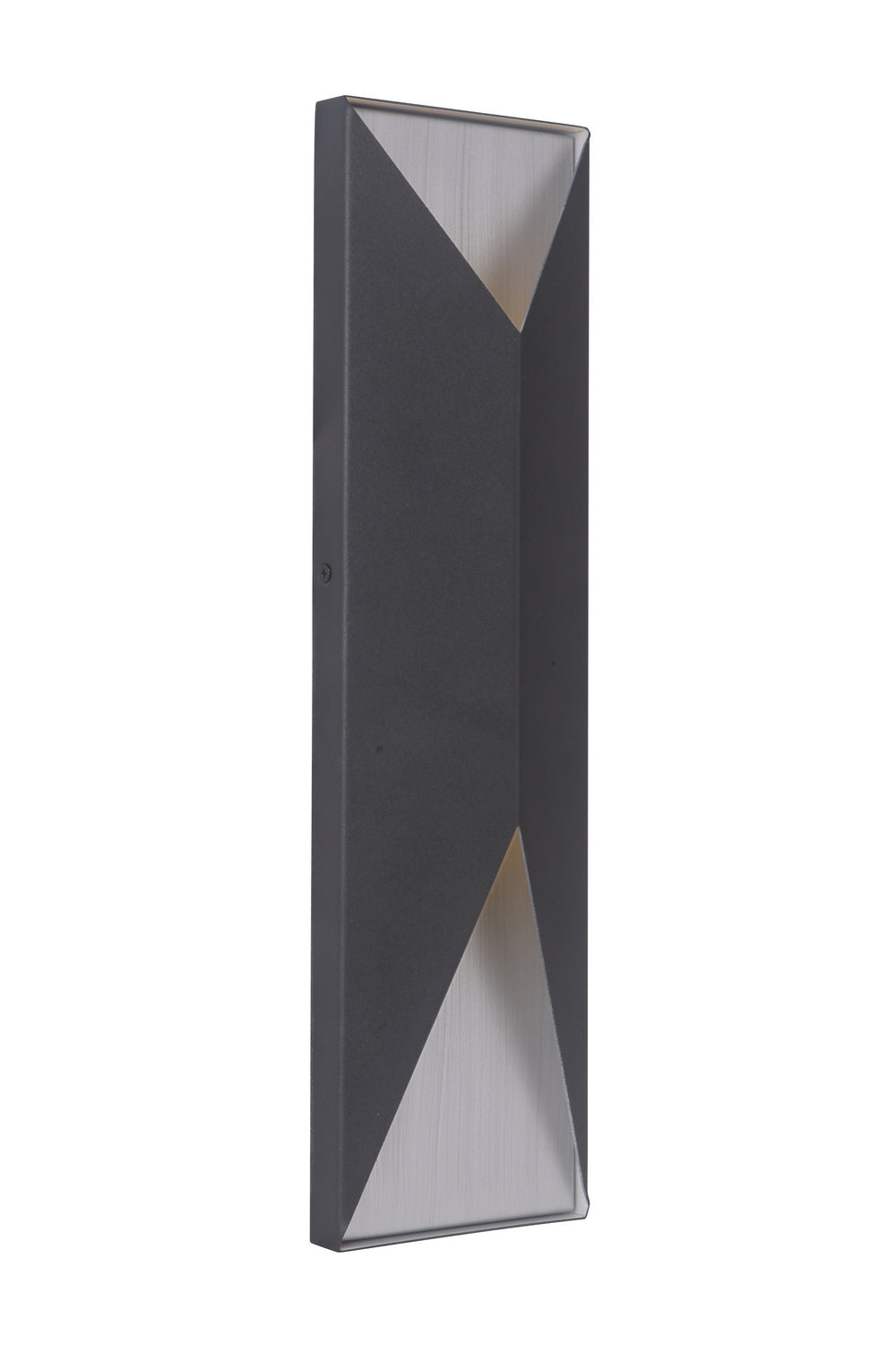Craftmade Canada - Z3422-TBBA-LED - LED Outdoor Pocket Sconce - Peak - Textured Black / Brushed Aluminum