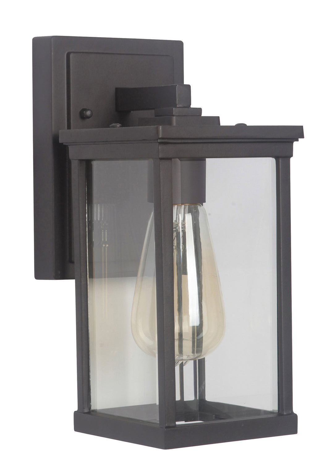 Riviera One Light Outdoor Wall Lantern in Oiled Bronze (Outdoor) - available from The Lighting Shoppe, trusted by Canadian homeowners