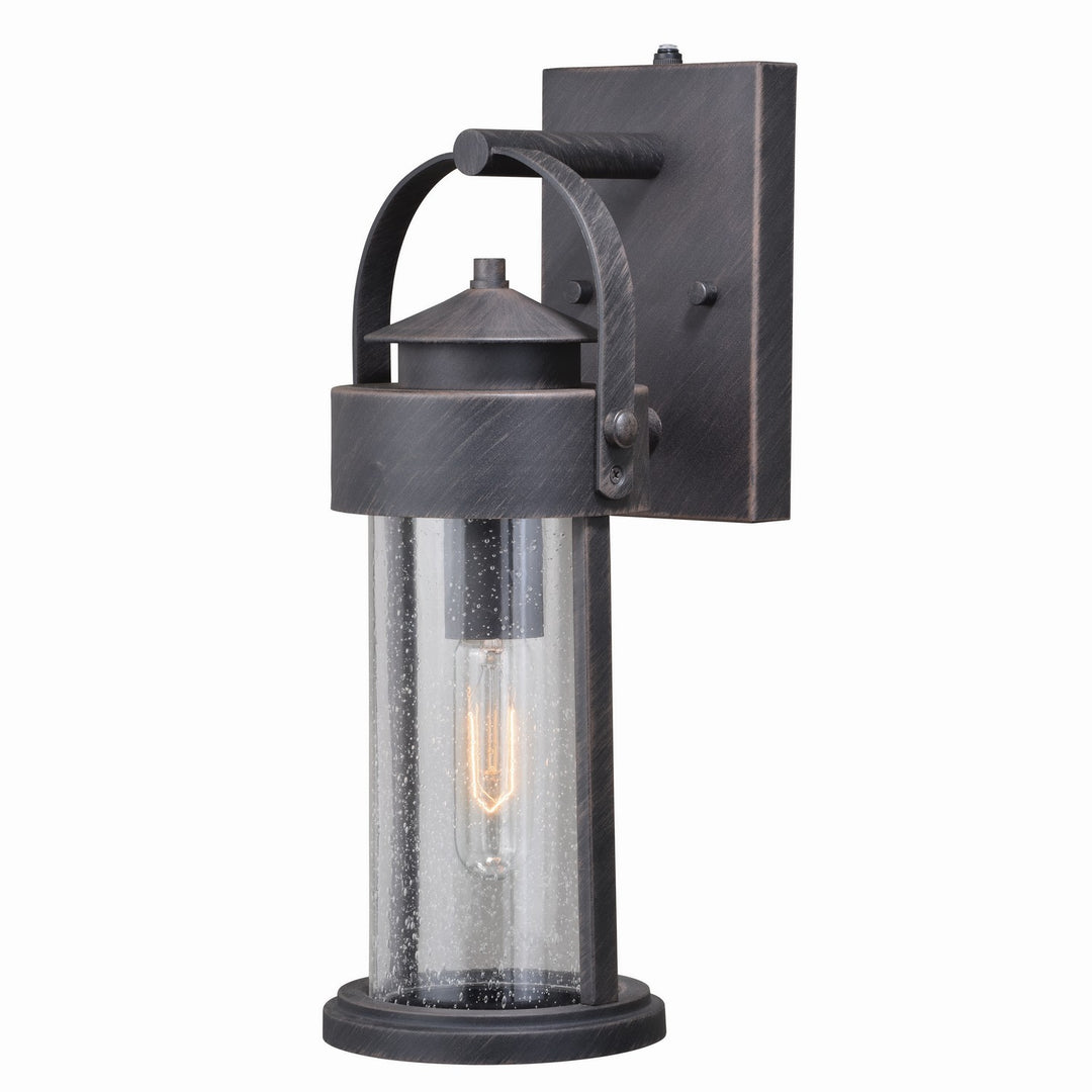 Cumberland One Light Outdoor Wall Mount in Rust Iron