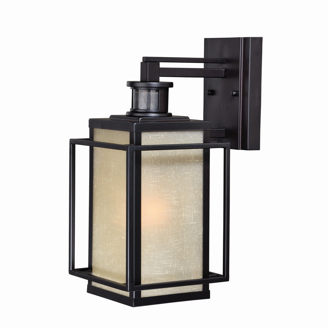 Hyde Park One Light Motion Sensor Outdoor Wall Light in Espresso Bronze