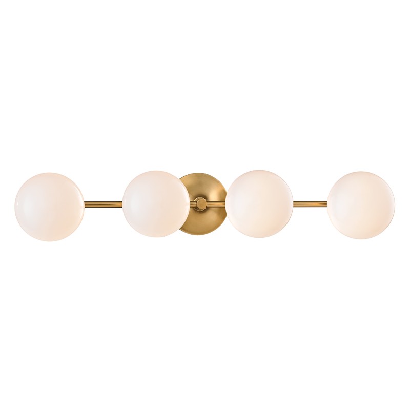 Fleming LED Bath Bracket in Aged Brass - available from The Lighting Shoppe, trusted by Canadian homeowners