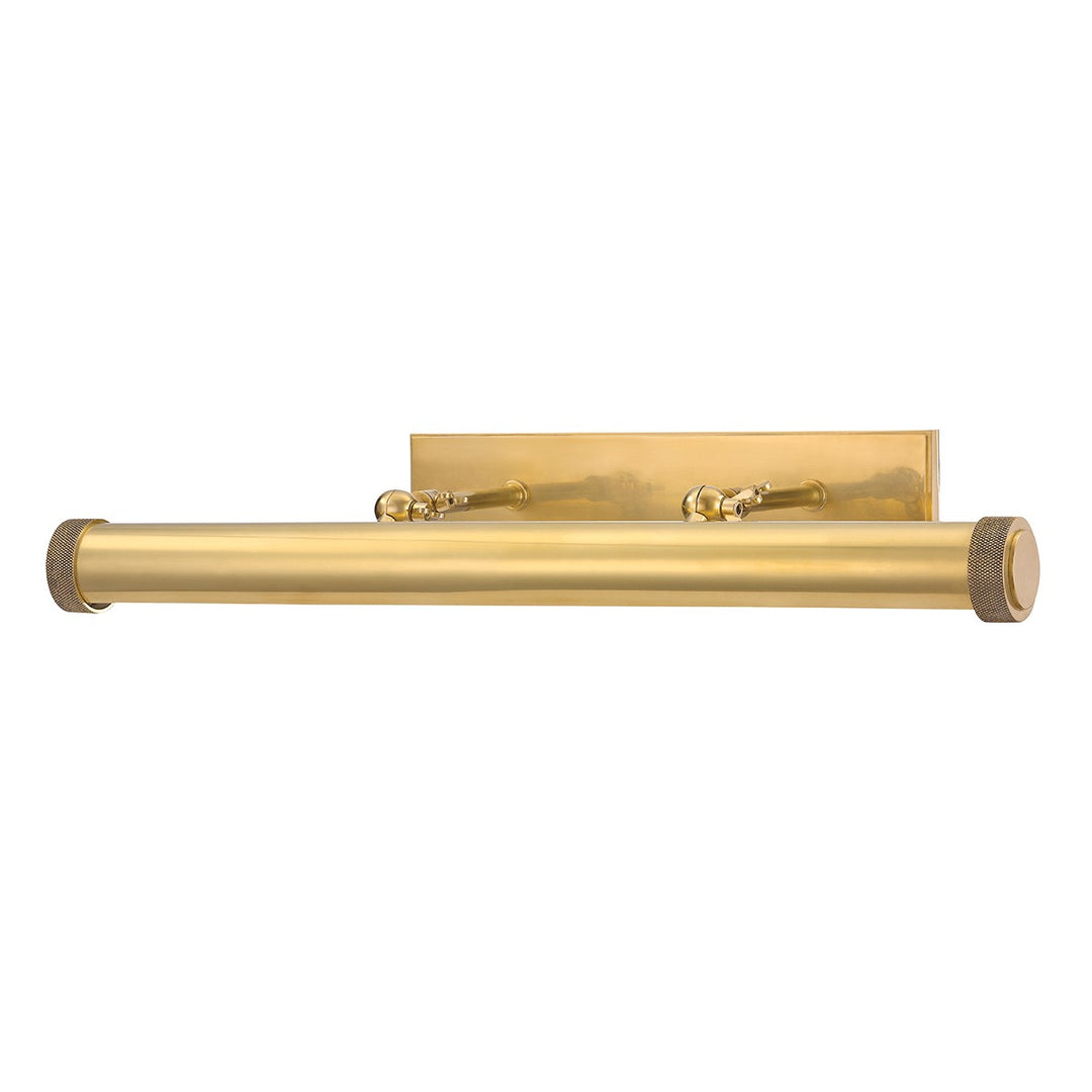 Ridgewood Three Light Picture Light in Aged Brass - available from The Lighting Shoppe, trusted by Canadian homeowners