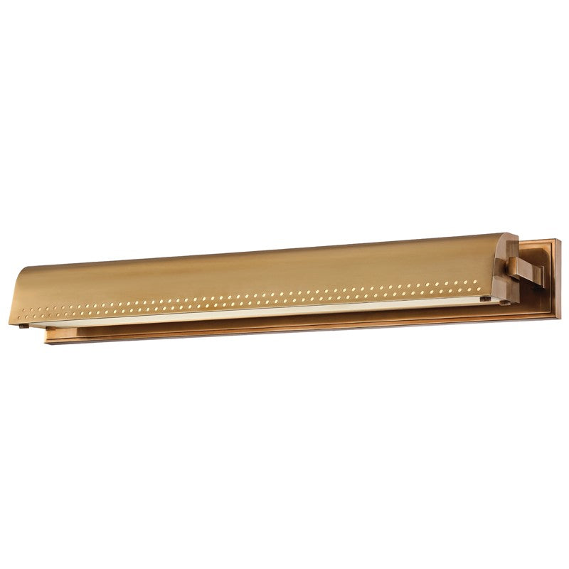 Garfield LED Picture Light in Aged Brass - available from The Lighting Shoppe, trusted by Canadian homeowners