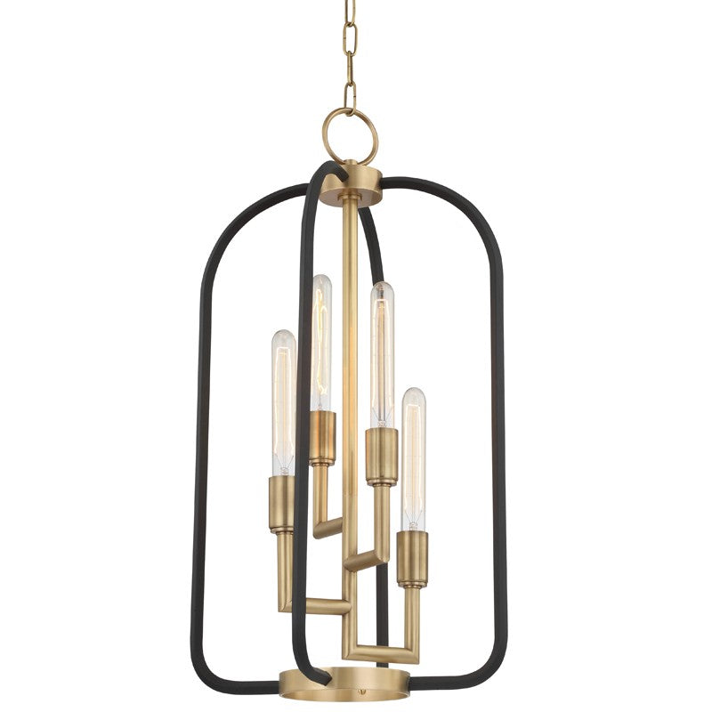 Angler Four Light Lantern in Aged Brass - available from The Lighting Shoppe, trusted by Canadian homeowners