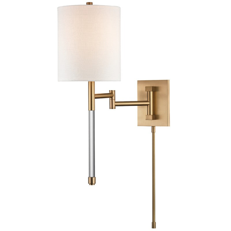 Hudson Valley Canada - 9421-AGB - One Light Wall Sconce - Englewood - Aged Brass