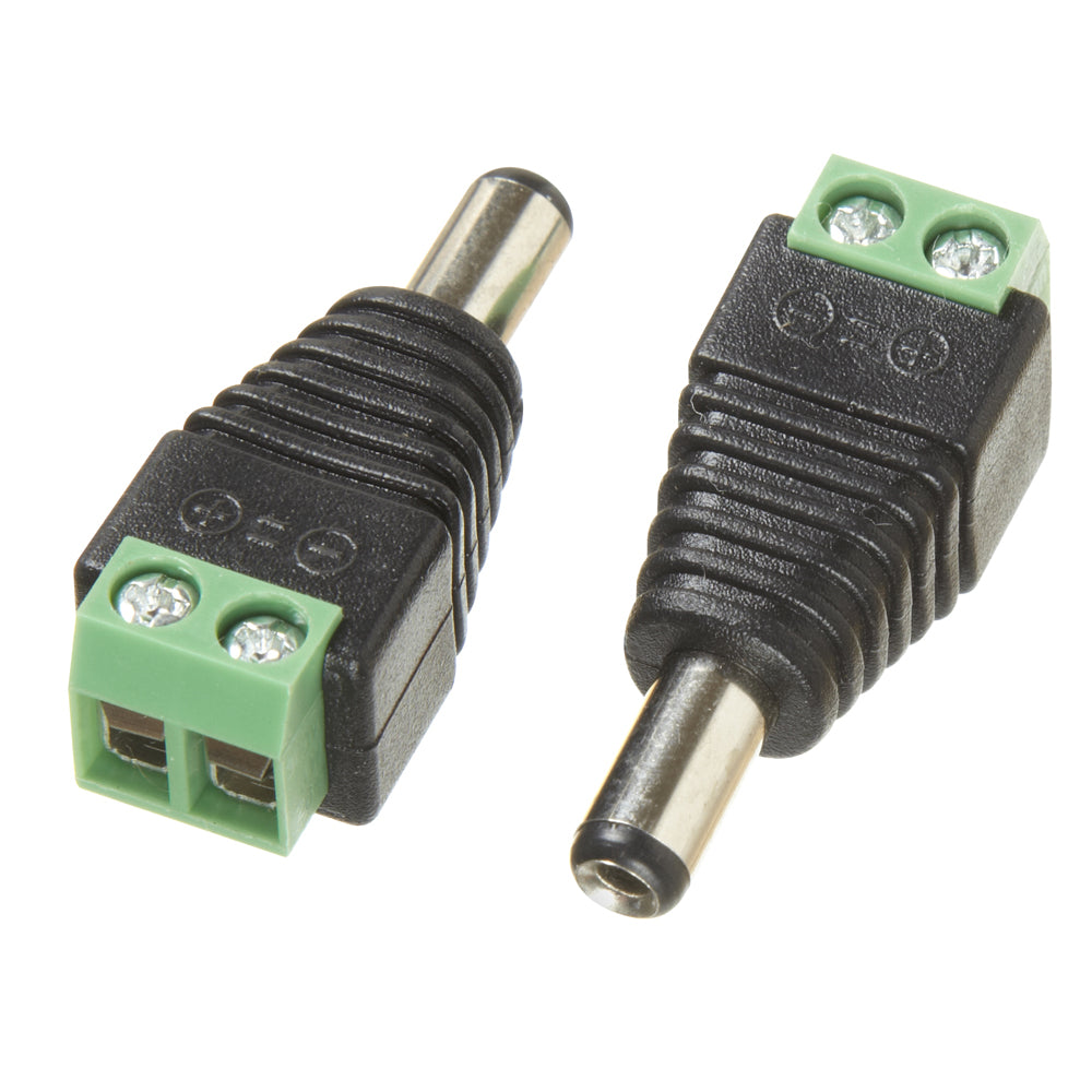 LED Male Barrel Connector in Black - available from The Lighting Shoppe, trusted by Canadian homeowners