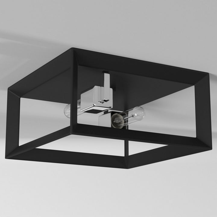 Artcraft Canada - AC10063BC - Two Light Flush Mount - Vineyard - Black & Chrome