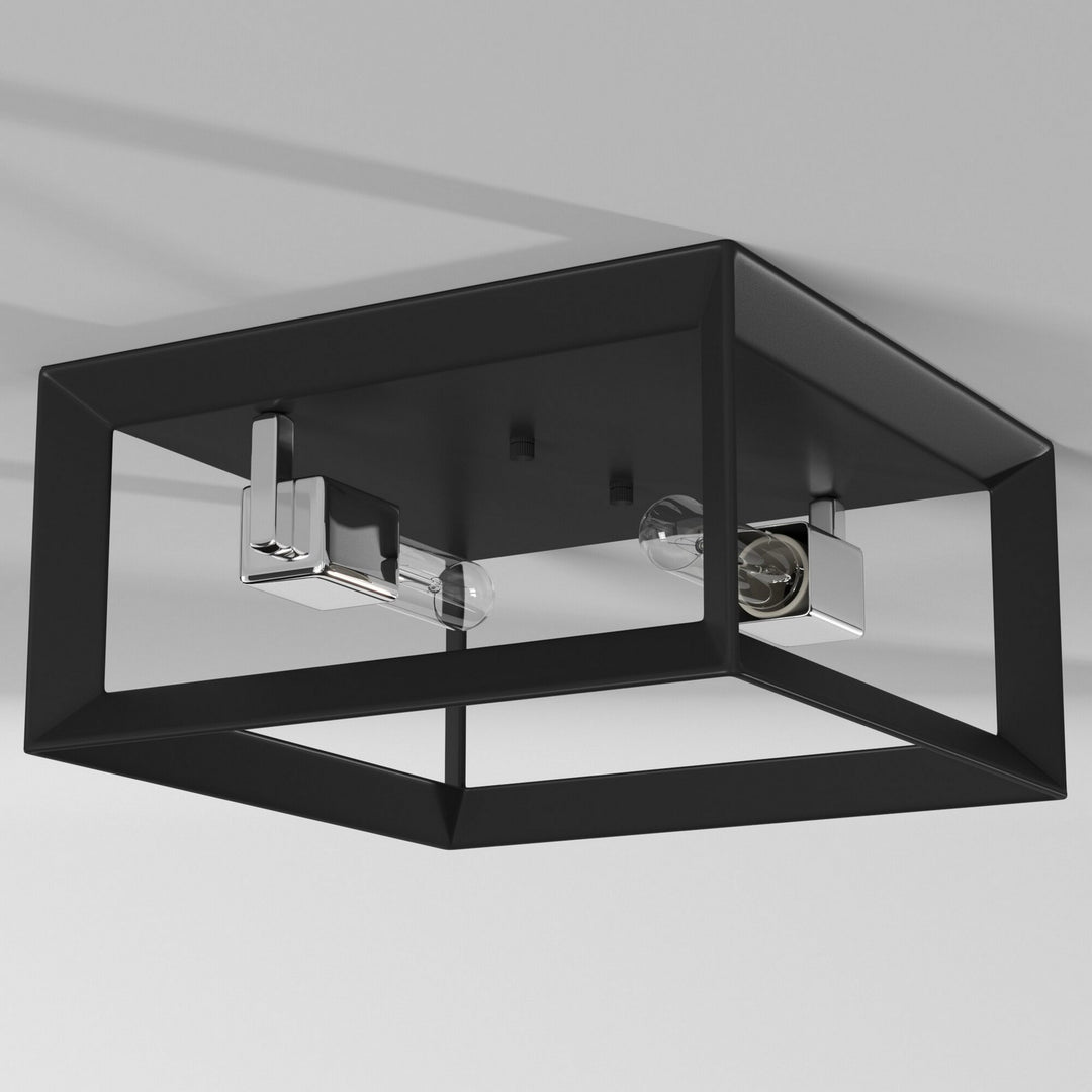 Artcraft Canada - AC10063BC - Two Light Flush Mount - Vineyard - Black & Chrome
