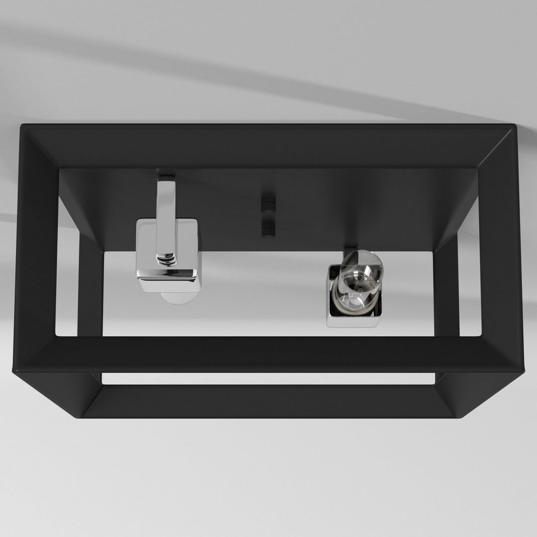 Artcraft Canada - AC10063BC - Two Light Flush Mount - Vineyard - Black & Chrome