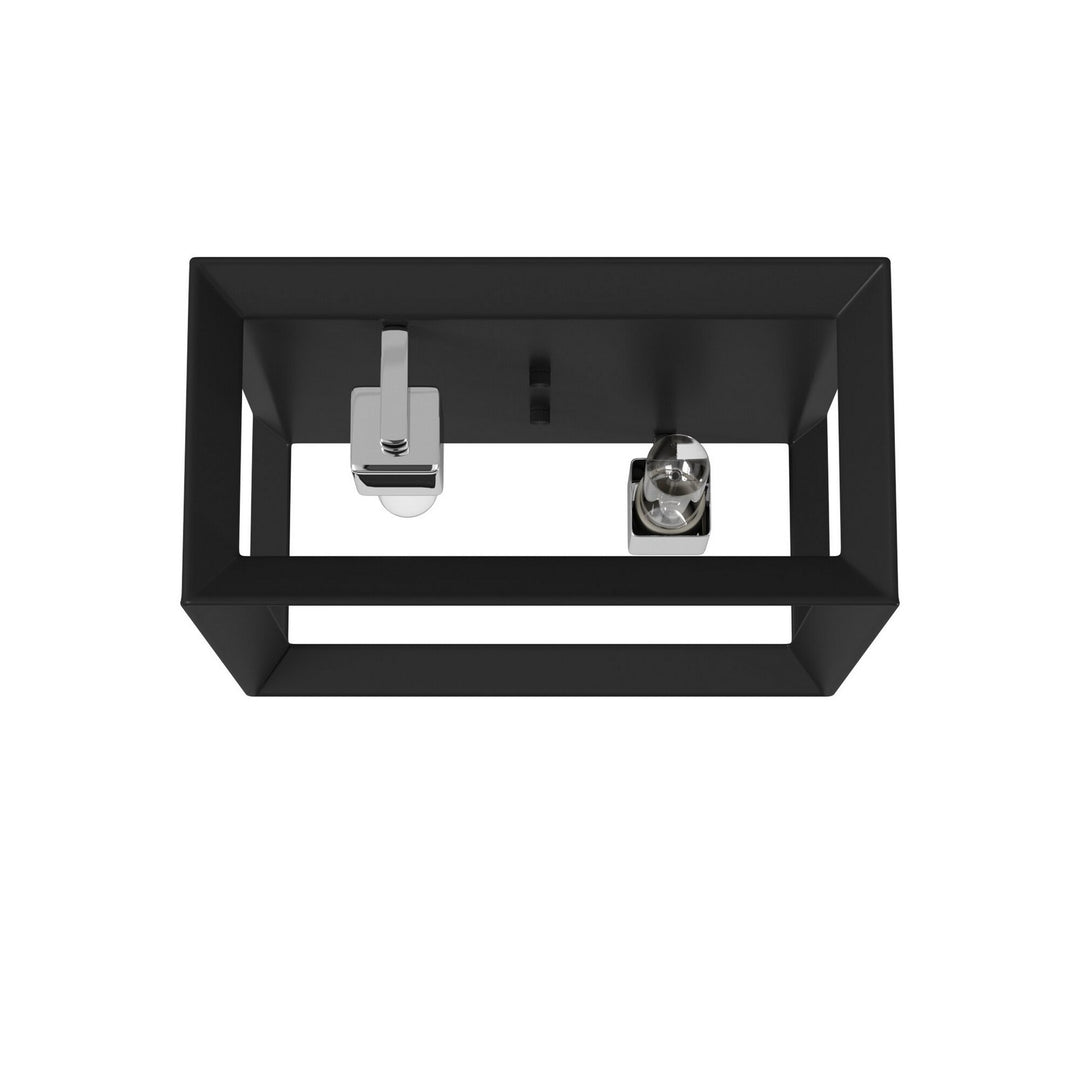 Artcraft Canada - AC10063BC - Two Light Flush Mount - Vineyard - Black & Chrome