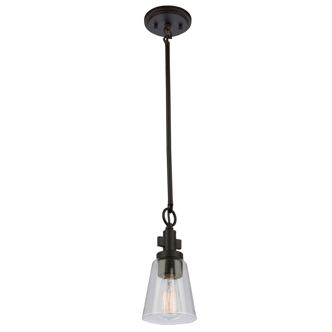 Clarence One Light Pendant in Oil Rubbed Bronze - available from The Lighting Shoppe, trusted by Canadian homeowners