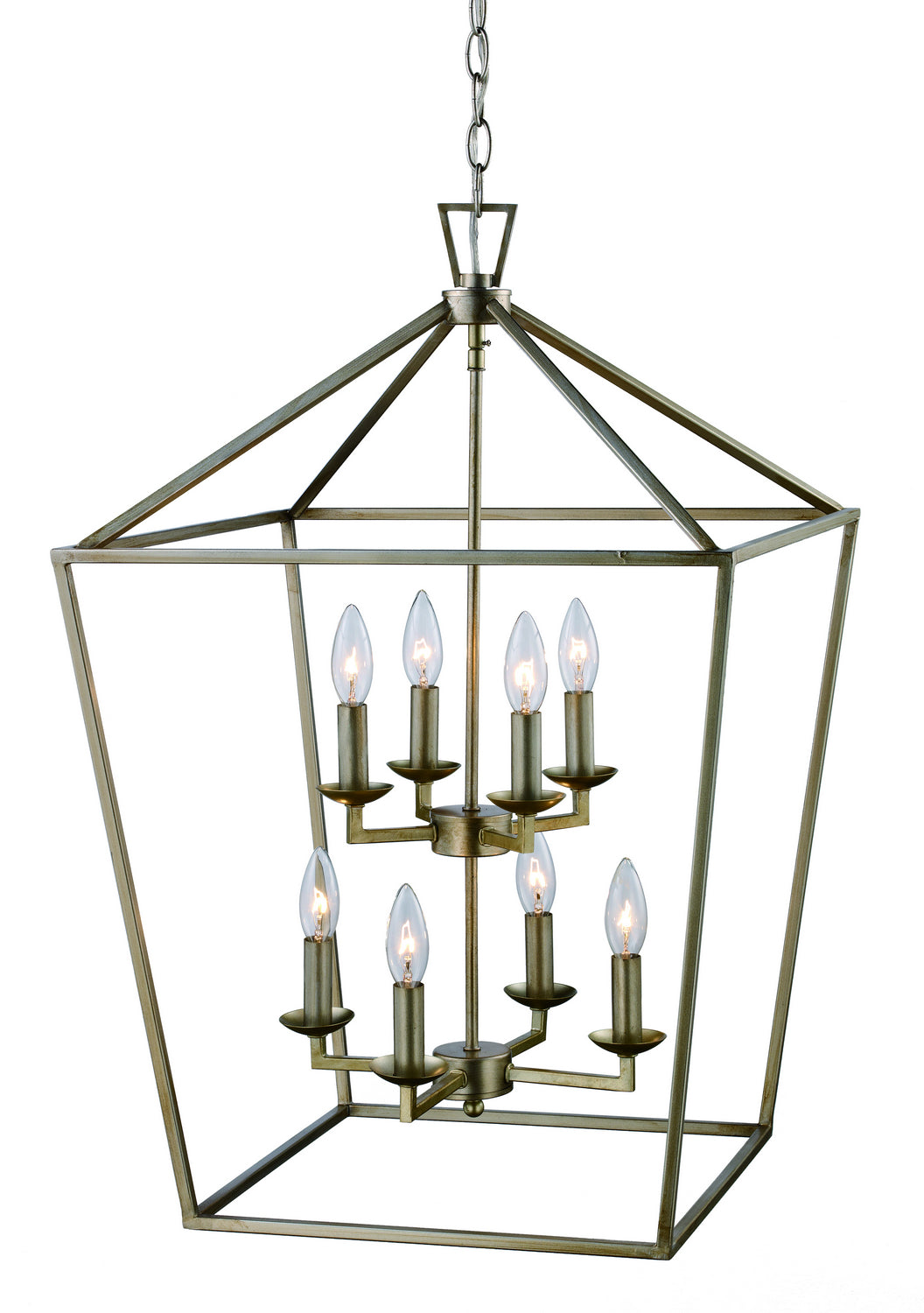 Lacey Eight Light Pendant in Antique Silver Leaf - available from The Lighting Shoppe, trusted by Canadian homeowners