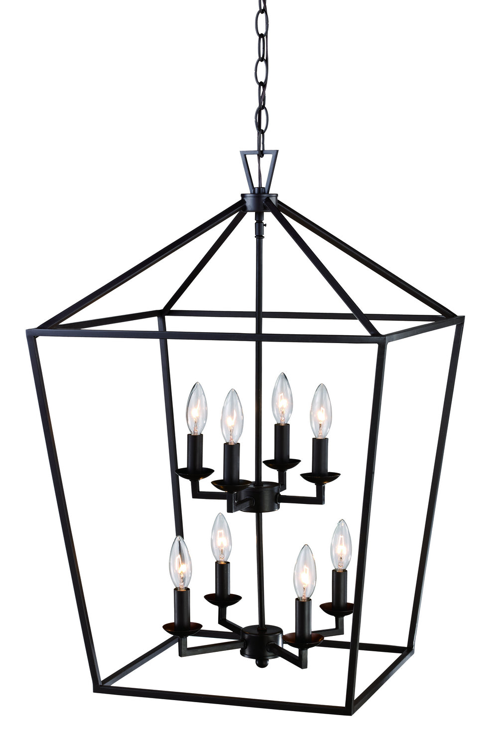Lacey Eight Light Pendant in Rubbed Oil Bronze - available from The Lighting Shoppe, trusted by Canadian homeowners